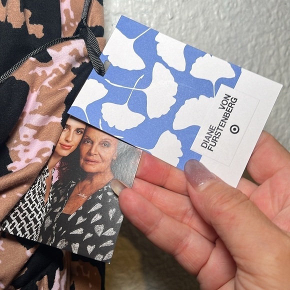 NWT Diane Von Furstenberg pink, black and brown long romper size XXS - Picture 8 of 11